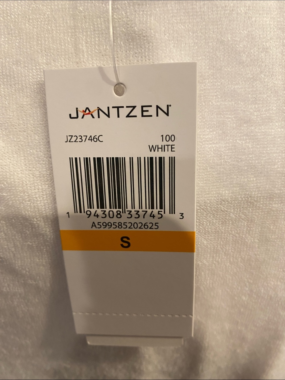 Jantzen White V-Neck Drawstring Swim Coverup - Picture 4 of 6